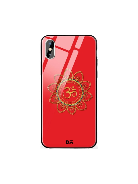 

DailyObjects Red iPhone XS Max Glass Case Cover