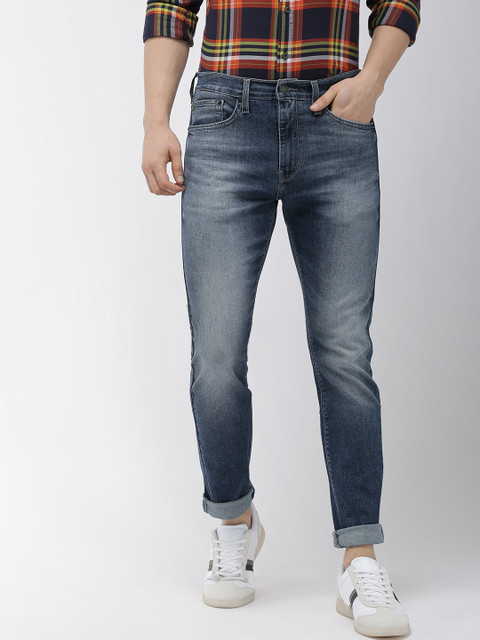 

Denizen From Levis Men Blue Regular Tapered Fit Mid-Rise Clean Look Stretchable Jeans 208