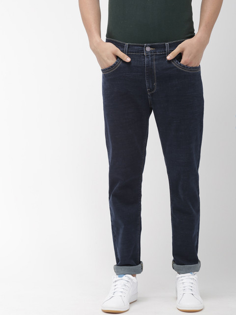 

Denizen From Levis Men Blue 286 Modern Slim Tapered Fit Deckard Low-Rise Clean Look Jeans