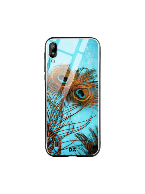

DailyObjects Turquoise Blue & Brown Samsung Galaxy M10 Glass Case Cover