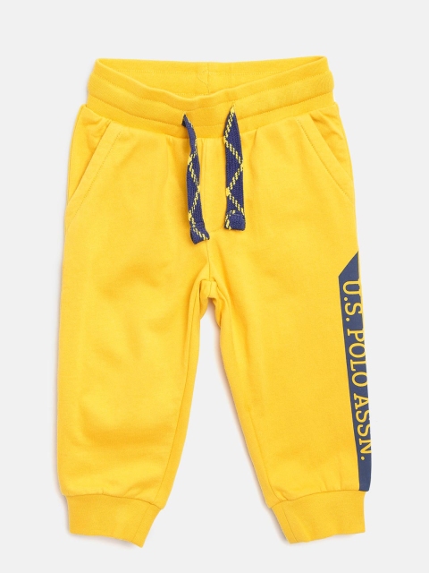 

U.S. Polo Assn. Kids Boys Yellow Solid Joggers