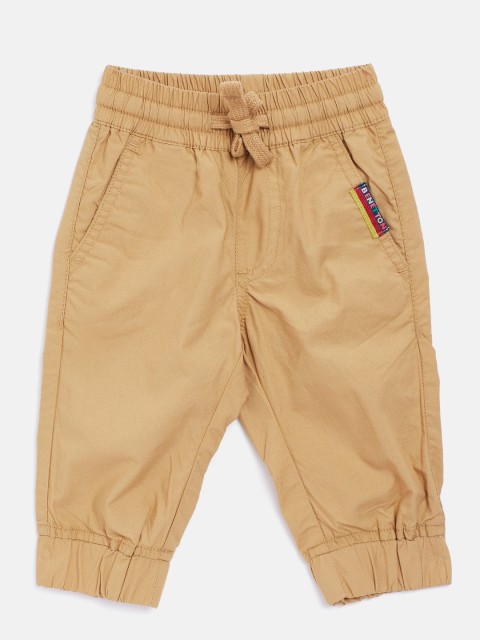 

United Colors of Benetton Boys Khaki Regular Fit Solid Joggers