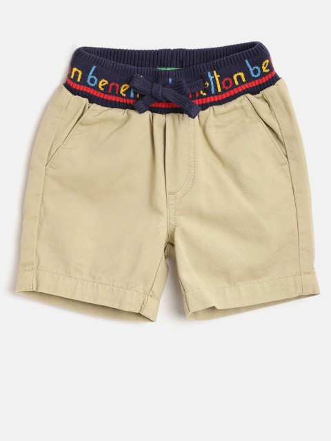 

United Colors of Benetton Boys Khaki Solid Regular Fit Shorts