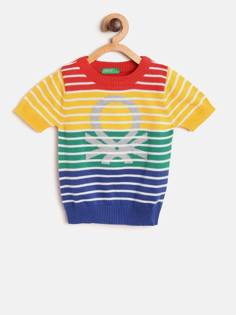 

United Colors of Benetton Boys Multicoloured Striped Sweater, Multi