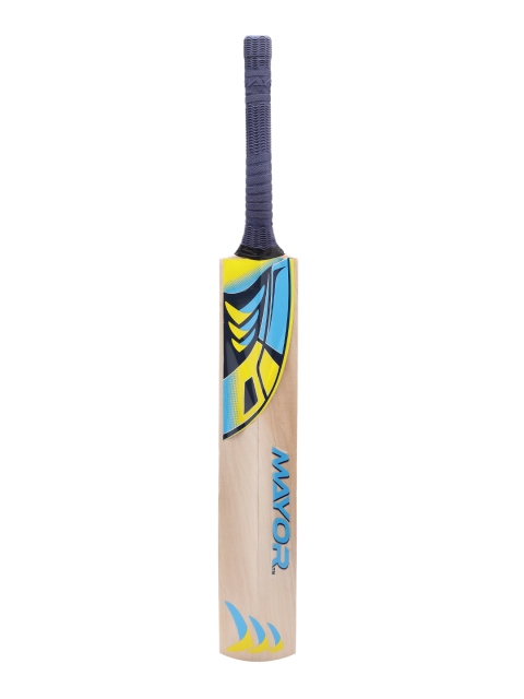 

MAYOR Unisex Beige & Navy Blue Falcon Kashmir Willow Cricket Bat