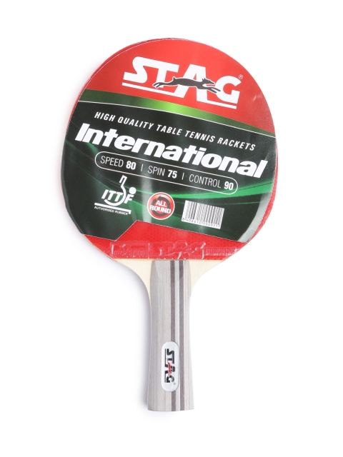 

Stag Black & Red International Table Tennis Racquet With Case