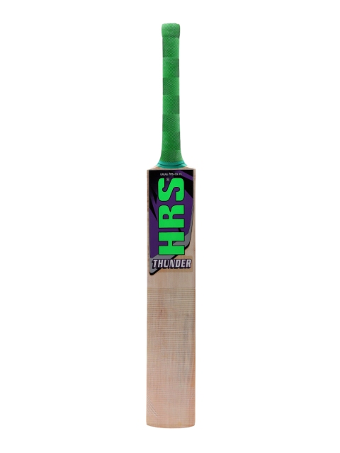 

HRS Unisex Beige & Green Thunder Kashmir Willow Cricket Bat