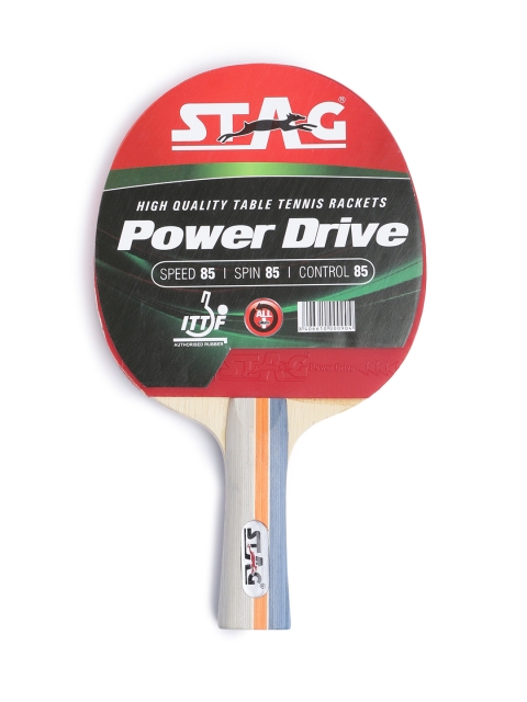 

Stag Black & Red Power Drive Table Tennis Racquet With Case
