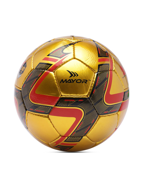 

MAYOR Unisex Gold-Toned & Red Printed Estadio Football MFB2401