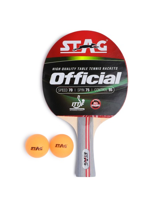 

Stag Black & Red Official Table Tennis Racquet