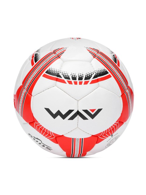 

AVM Unisex White & Red Printed Sting Football