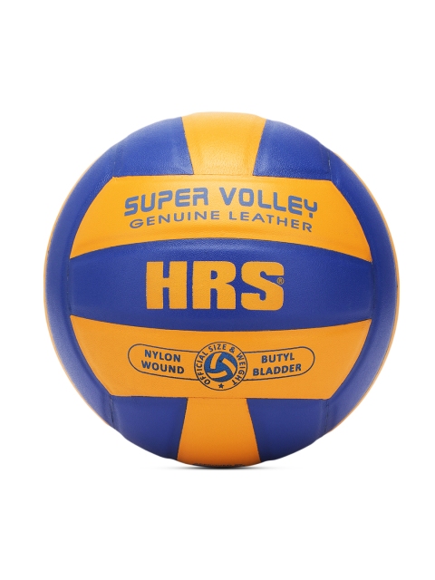 

HRS Unisex Yellow & Blue Colourblocked Super Volleyball