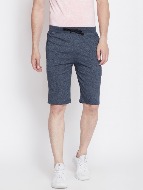 

Okane Men Blue Solid Denim Lounge Shorts