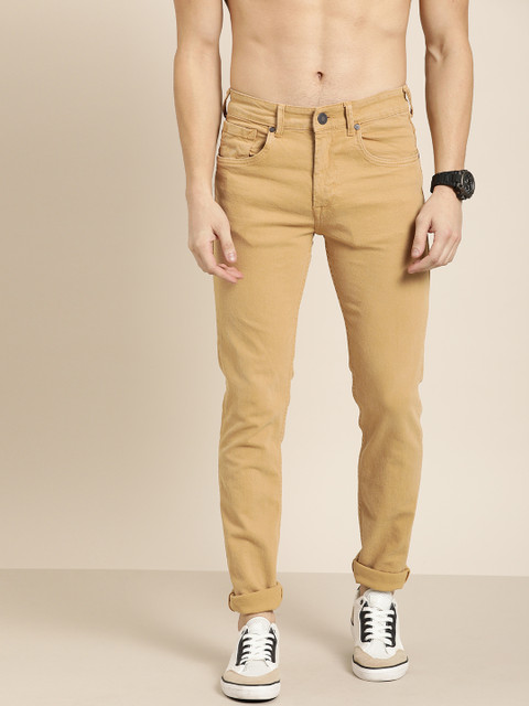 

Moda Rapido Men Beige Slim Fit Mid-Rise Clean Look Stretchable Jeans