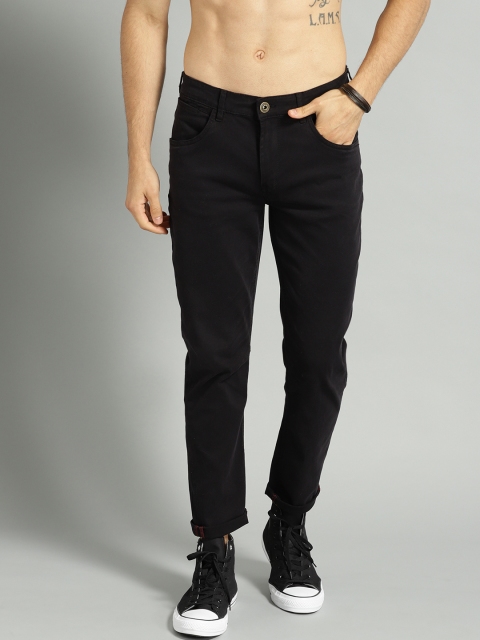 

The Roadster Lifestyle Co Men Black Slim Fit Mid-Rise Clean Look Stretchable Jeans