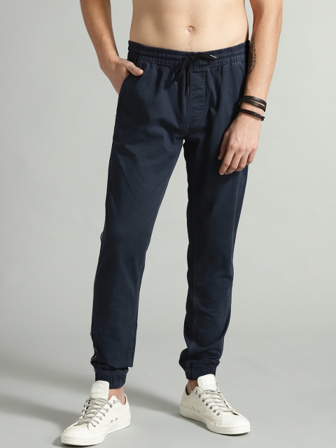 

Roadster Men Navy Blue Slim Fit Solid Joggers