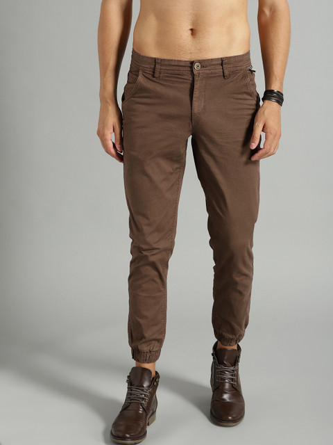 

Roadster Men Brown Slim Fit Solid Joggers