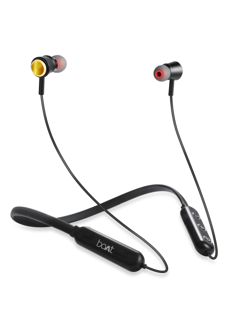 

boAt Rockerz Unisex Black 270 Wireless On-Neck Bluetooth (V5.0) Earphones