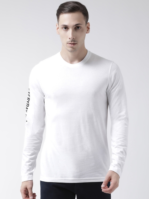 

Club York Men White Solid Round Neck T-shirt