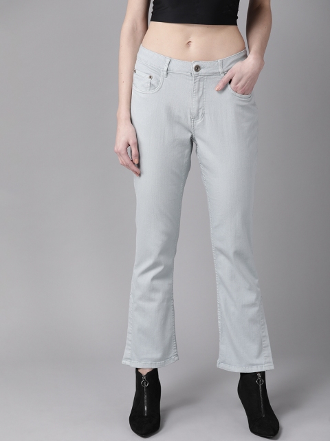 

The Roadster Lifestyle Co Women Blue Regular Fit Mid-Rise Clean Look Stretchable Bootcut Jeans