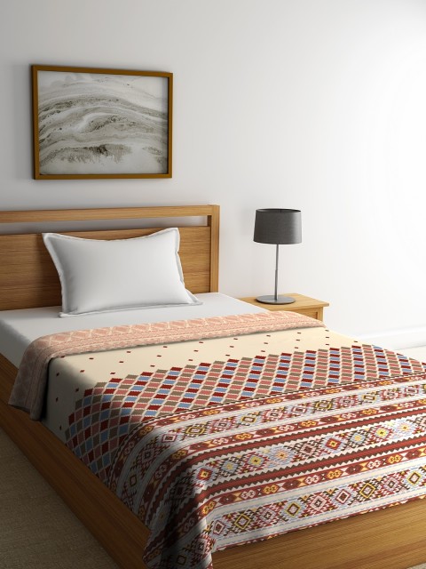 

Portico New York Multicoloured Geometric AC Room 120 GSM Single Bed Comforter, Multi