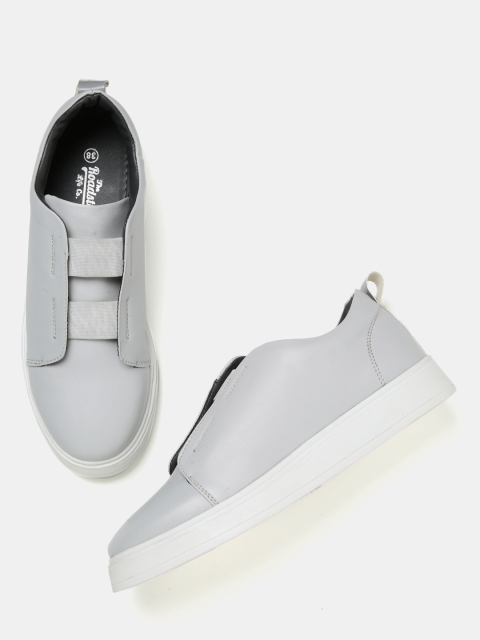 

Roadster Women Grey Slip-On Sneakers