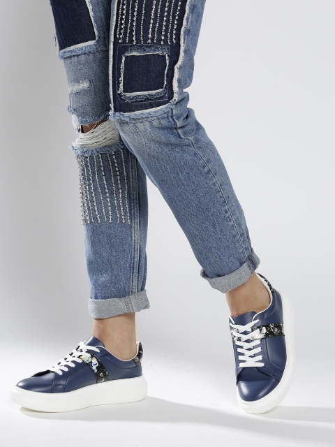 

CORSICA Women Navy Blue Solid Sneakers
