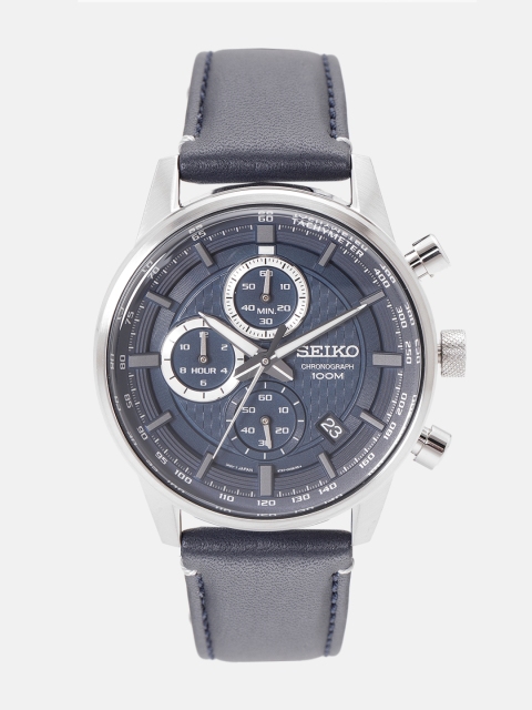 

SEIKO Chronograph Men Navy Blue Analogue watch SSB333P1