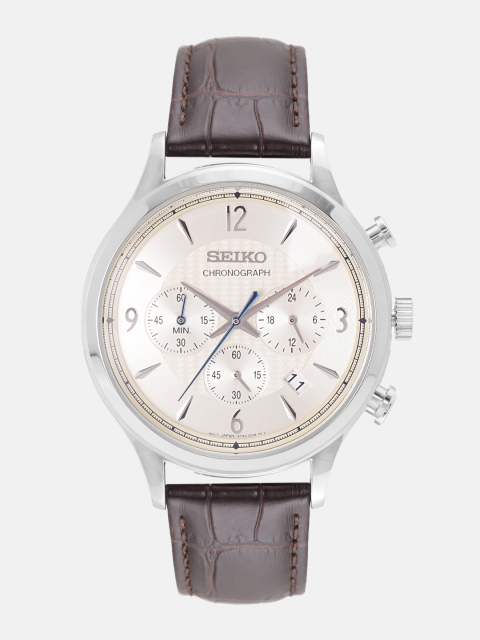 

SEIKO Chronograph Men Cream Analogue watch SSB341P1