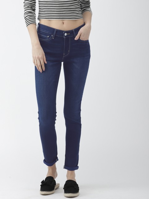 

Levis Women Blue 711 Skinny Fit Mid-Rise Clean Look Stretchable Sculpt Jeans