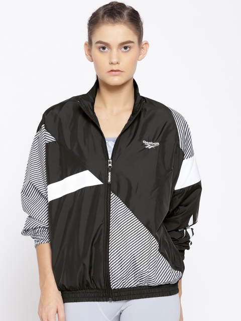 

Reebok Classic Women Black & White Vector Track Jacket