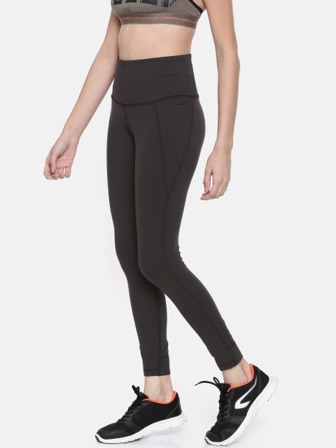 

Reebok Women Black ACTIVCHILL OS Luxury High Rise 2.0 Solid Training Tights