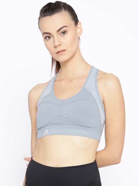 

Stella Mccartney By ADIDAS Grey P Essentials Solid Training Bra EA2222