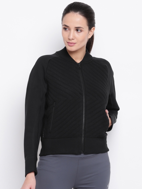 

ADIDAS Women Black Solid VRCT Primeknit Hybrid Jacket