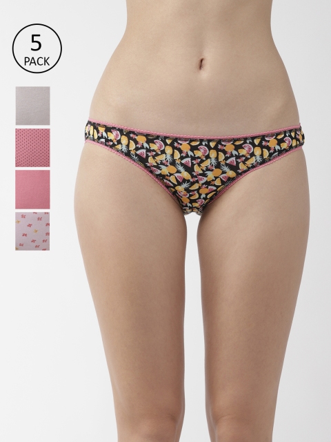 

Marks & Spencer Women Pack of 5 Bikini Briefs T610385, Pink