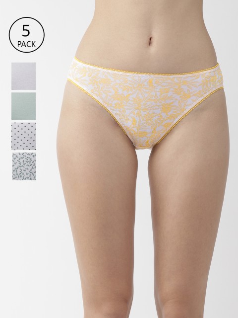 

Marks & Spencer Women Pack of 5 Bikini Briefs, Green