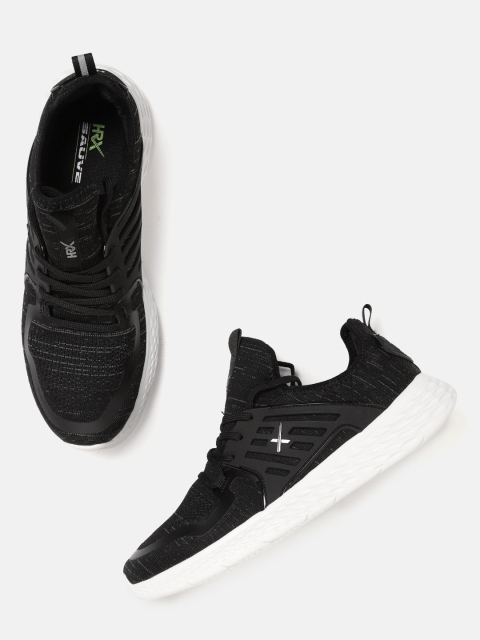 

HRX by Hrithik Roshan Men Black Solid Sneakers