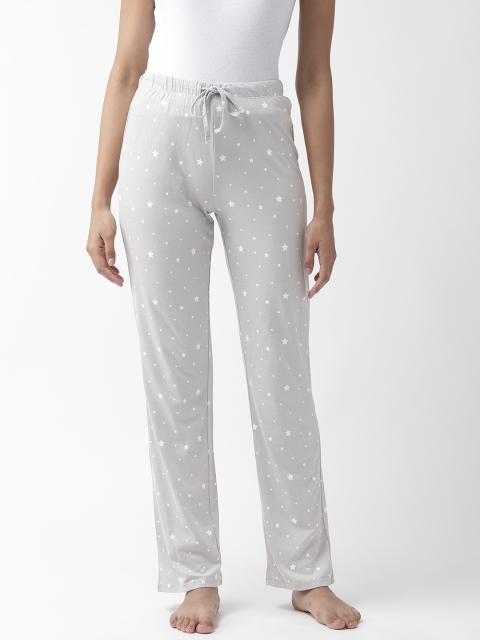

Marks & Spencer Women Grey & White Printed Pyjamas T371392P