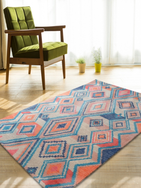

RUGSMITH Multicoloured Premium Geometric Pattern Rug, Multi