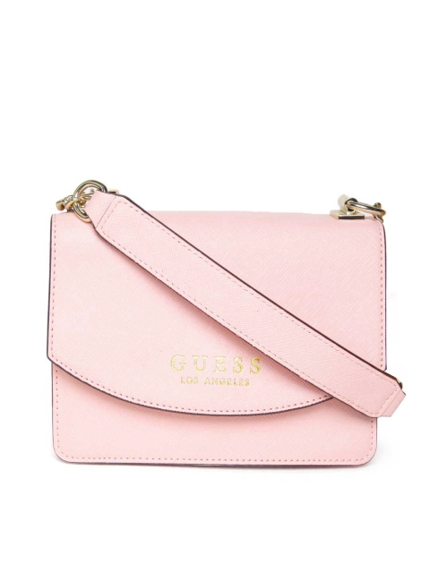 

GUESS Pink Solid Sling Bag