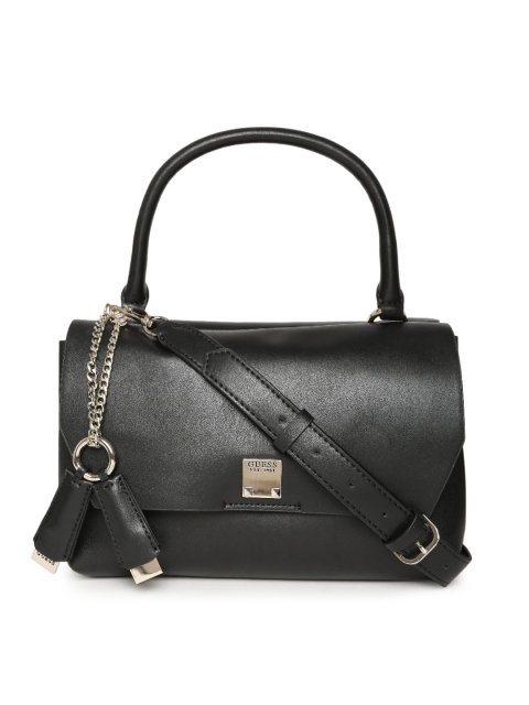

GUESS Black Solid Handheld Bag