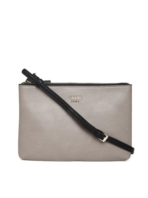 

GUESS Taupe Solid Sling Bag