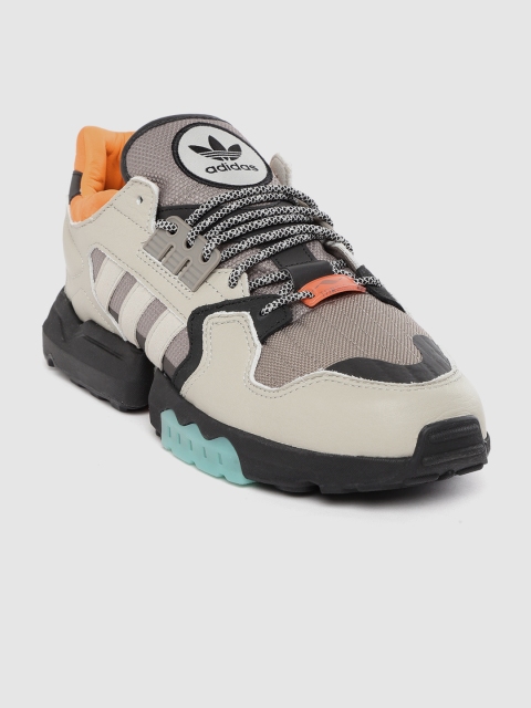 

ADIDAS Originals Men Beige & Brown ZX Torsion Colourblocked Sneakers