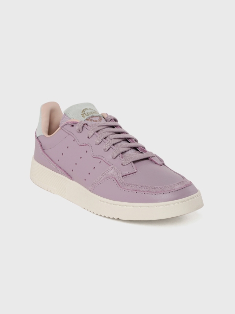 

ADIDAS Originals Women Mauve Supercourt Solid Leather Sneakers