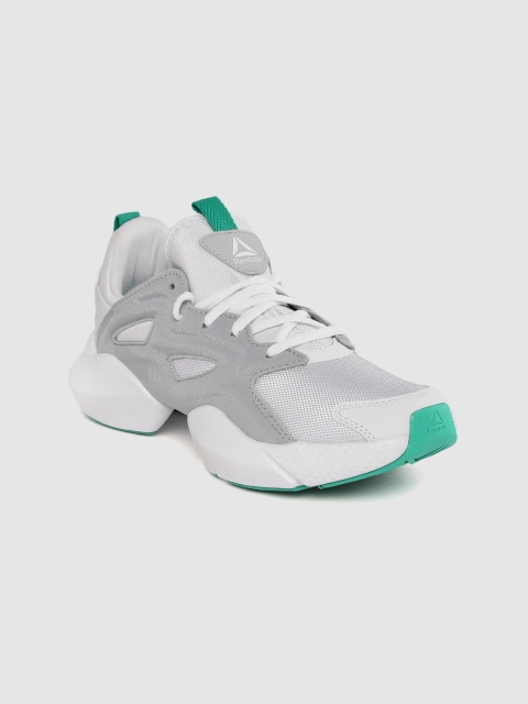 

Reebok Women Grey & White Sole Fury Adapt Colourblocked Running Shoes