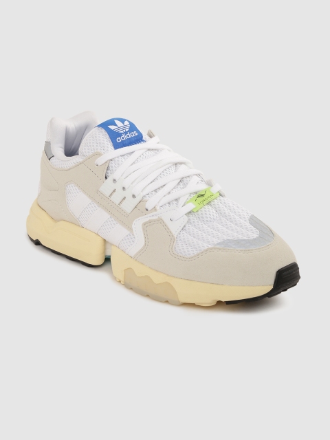 

ADIDAS Originals Men White & Beige ZX Torsion Colourblocked Sneakers