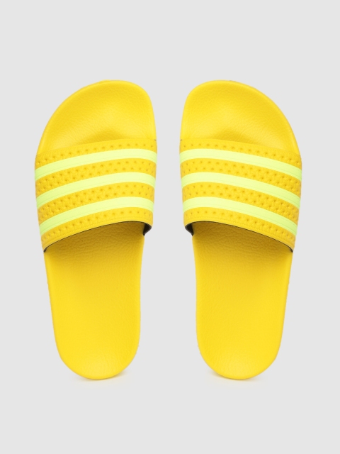 

ADIDAS Originals Women Yellow Striped Sliders