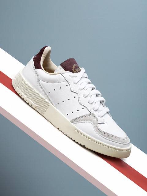 

ADIDAS Originals Women White Supercourt Solid Leather Sneakers