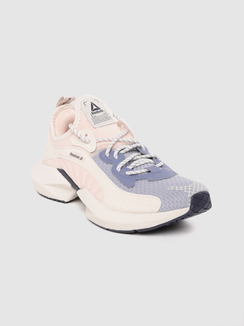

Reebok Women Pink & Blue Sole Fury 00 Colourblocked Running Shoes
