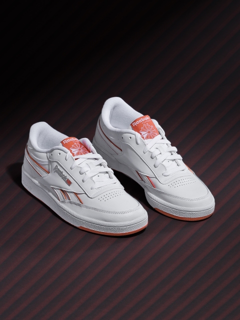 

Reebok Classic Women White Solid Club C Revenge Leather Sneakers